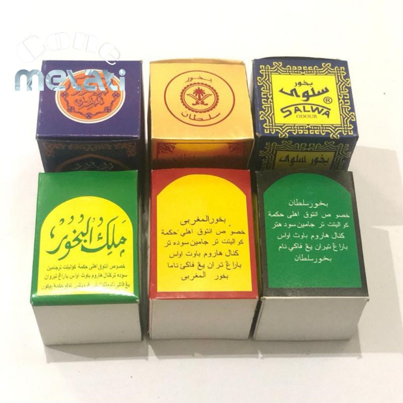 BUHUR DUPA CONE BOX SUPER WANGI SOLTON BUKHUR, NABAWI, SALWA  MALIKUL BUKHUR