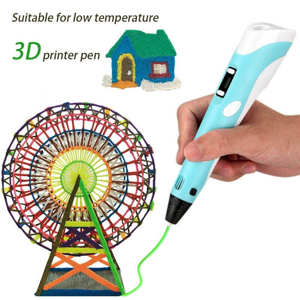 Top 3D Printing Pen Mainan Kreatif Hadiah DIY Hadiah Natal Birthdy Dengan Printer Seni Layar LCD