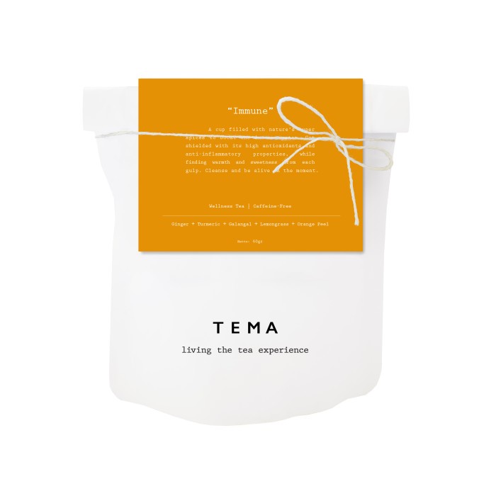 

TEMA TEA LARGE POUCH - WELLNESS TEA - IMMUNE /GINGER TURMERIC GALANGAL