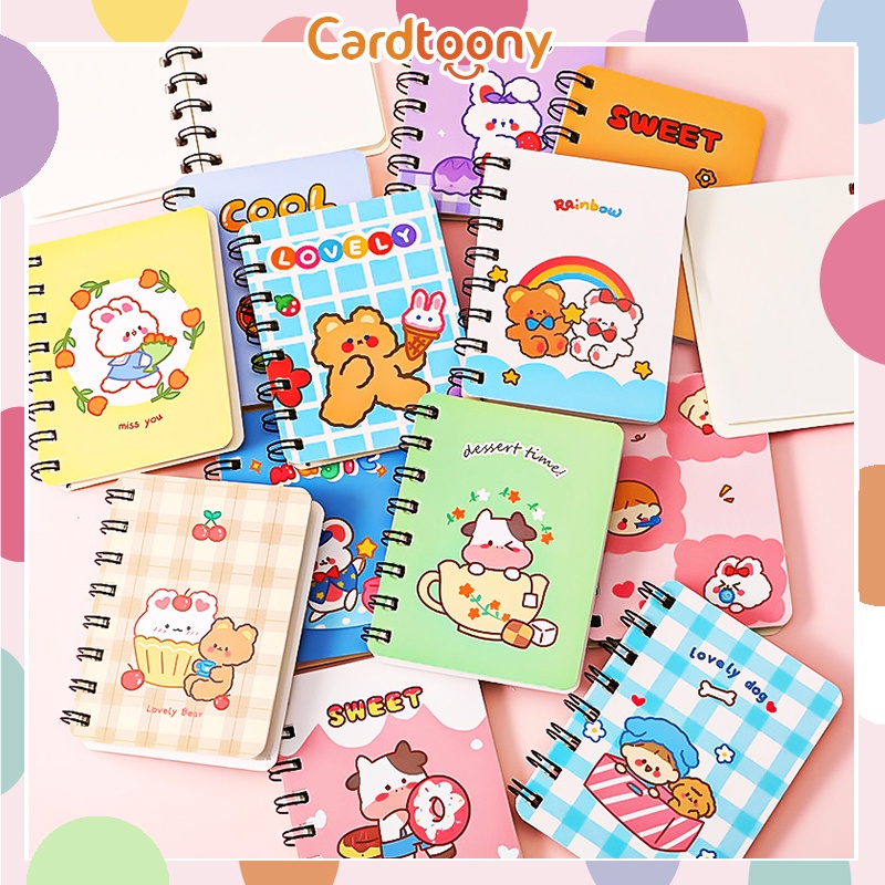 

Notepad Spiral A7 Diary Memo Buku Tulis Notebook Mini Catatan Sekolah Lucu Kartun Imut Cute Aesthetic