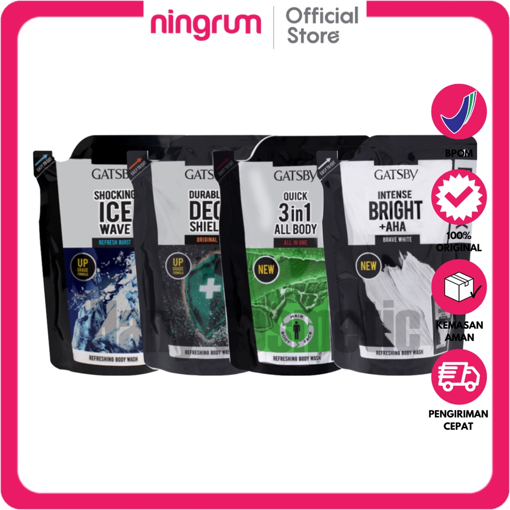 Ningrum - Gatsby Refreshing Body Wash Refill Sabun Mandi Untuk Pria Body Wash Refill 100% Original - 9006