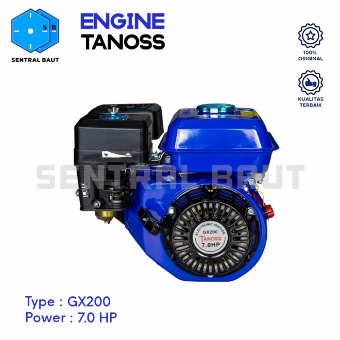 SENTRAL BAUT || Mesin Penggerak ( Engine ) TANOSS GX200