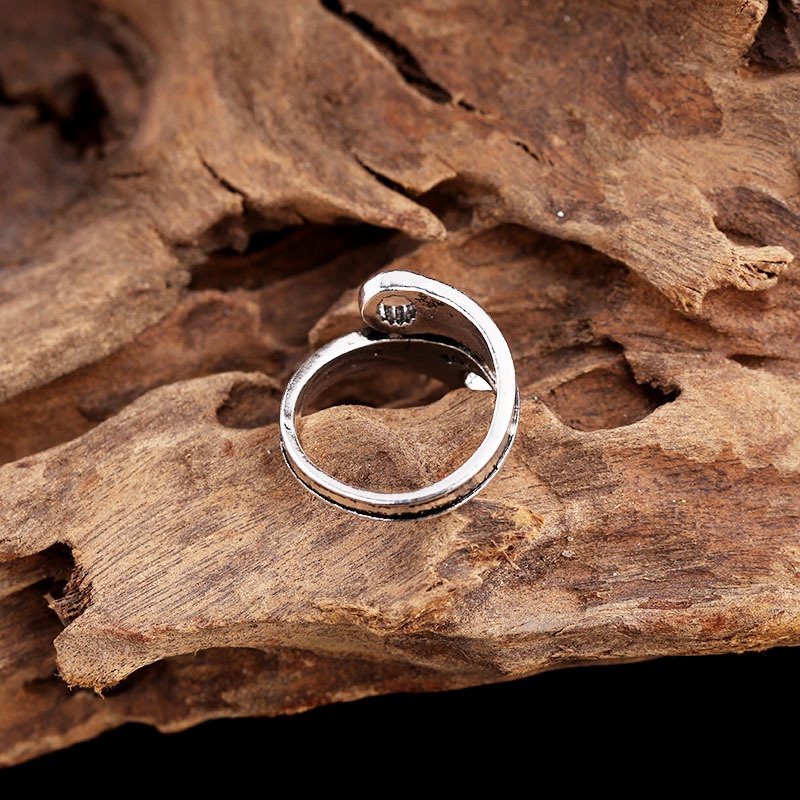 Cincin Model Terbuka Desain Kunci Inggris Gaya Eropa Amerika Untuk Pria