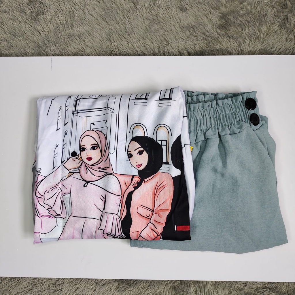 SETELAN WANITA MUSLIMAH TERBARU SABLON WANITA TERBARU TERMURAH 2022BAHAN CRINKLE AIRFLOW SETELAN MODEL WANITA MUSLIMAH PALING MURAH BAHAN CRINKLE AIR FLOW PREMIUM BAJU ONE SET STLYE KOREAN TERBARU TERLARIS 2022 TERVIRAL