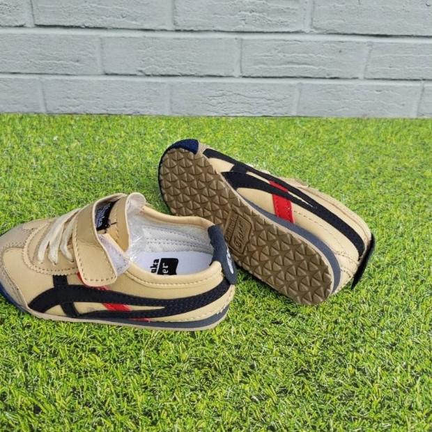 *TERMURAH* ONITSUKA TYGER SLIP ON SIZE 25 - 35 SEPATU ANAK SNEAKERS MERAH KUNING - 26, satu Dijamin