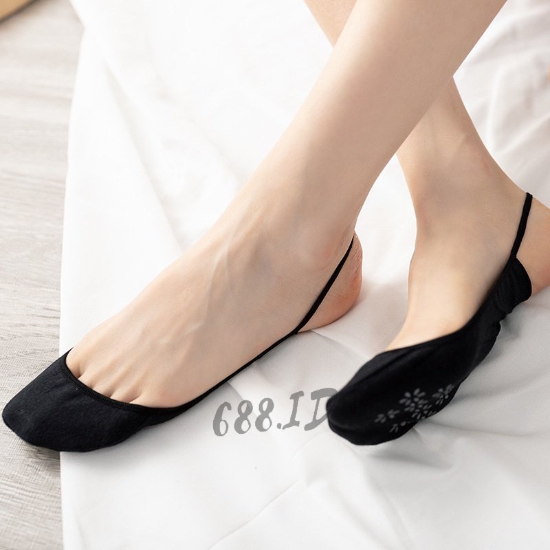 Kaos Kaki Pendek Hidden Sock Wanita Cewek Model Invisible Kaus Kaki Untuk Sepatu Balet Kantor KSK 01