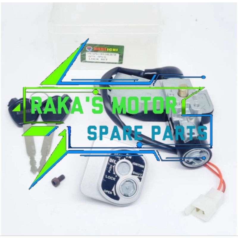 Kunci kontak set supra x 125 r helm in carburator