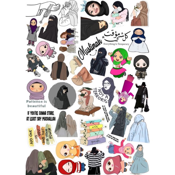 

55 PSC STICKER SERBA MUSLIMAH, HIJAB