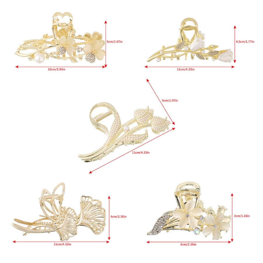 Jepit Rambut Bentuk Bunga Aksen Mutiara Dan Berlian Imitasi Gaya Korea Untuk Wanita