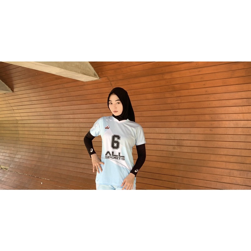 Jersey Voli Cewek Atasan Fullprint Kaos Voli Cewek Atasan