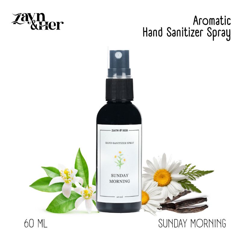 ZAYN&amp;HER Aromatic Hand Sanitizer Spray 60 ML - Sunday Morning