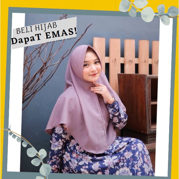 Kerudung Jilbab Instan Simpel Pet Antem Bahan Wolfis