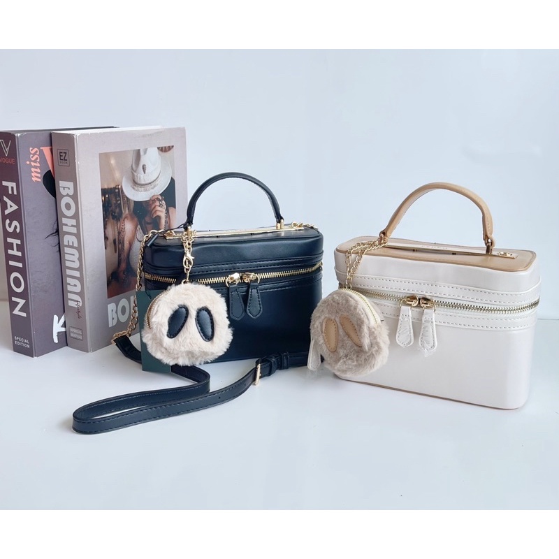 Tas selempang Wanita Boxy Shoulder Bag With Pouch - PDR 534#