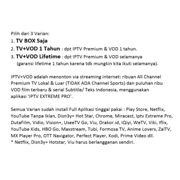 STB TV Box Android 10 2GB 16GB X96Q Allwinner H313 Quad Core 4K Wifi - TV BOX Saja Murah