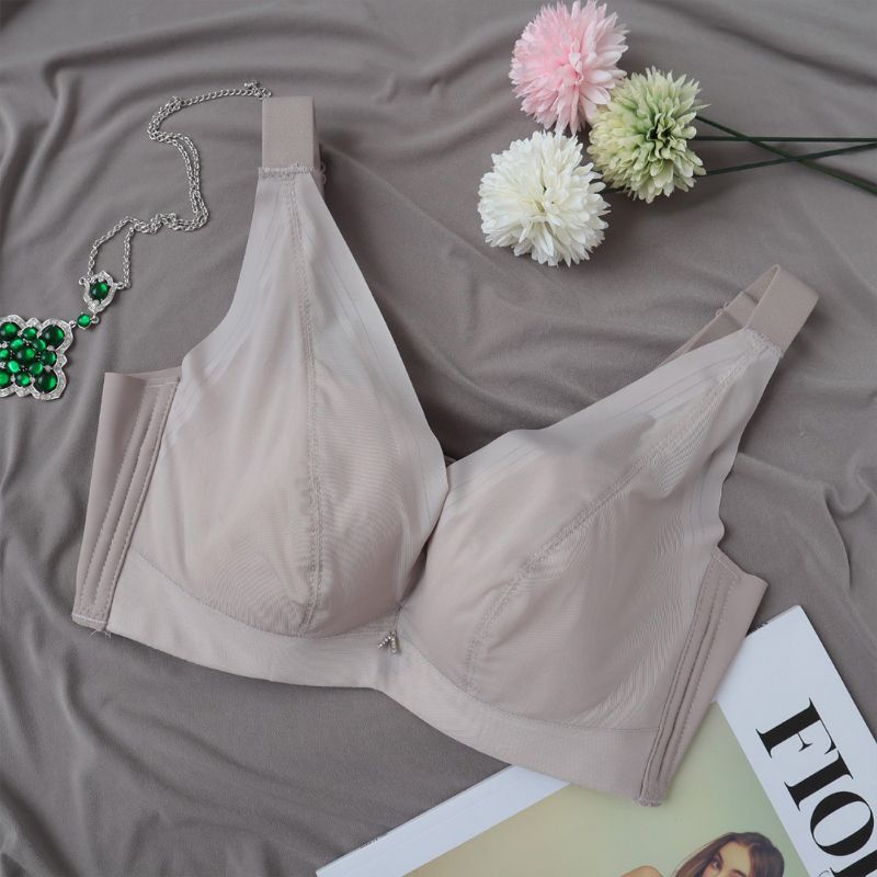 PROMO - FIORI Bra GRETA Grey | Bra Kawat Tanpa Busa | Full Cup Tali Lebar | Kait 4