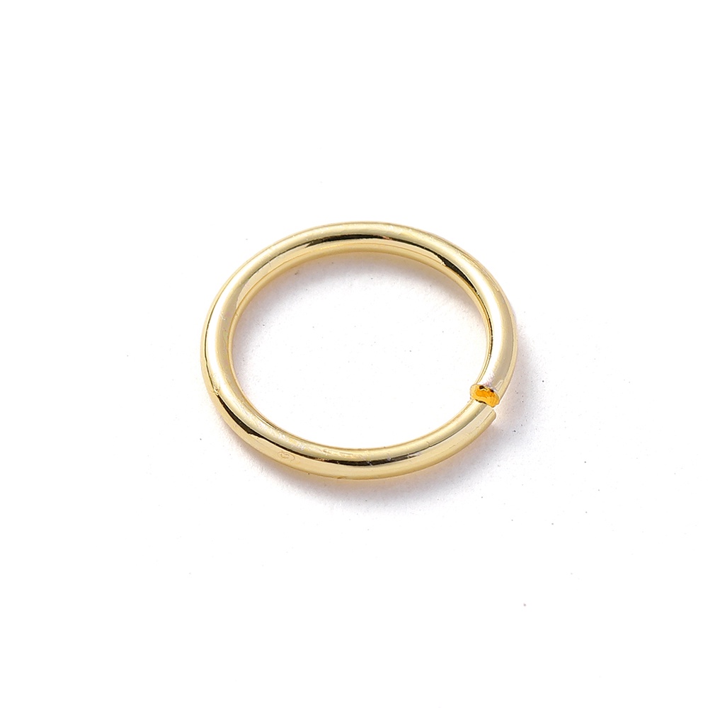 St .Kunkka 50Pcs / Set Cincin Lapis Emas 18K Untuk Membuat Perhiasan DIY