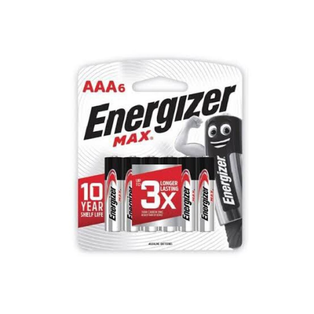 ENERGIZER BATTERIES E92 AAA BP6 MAX 6S
