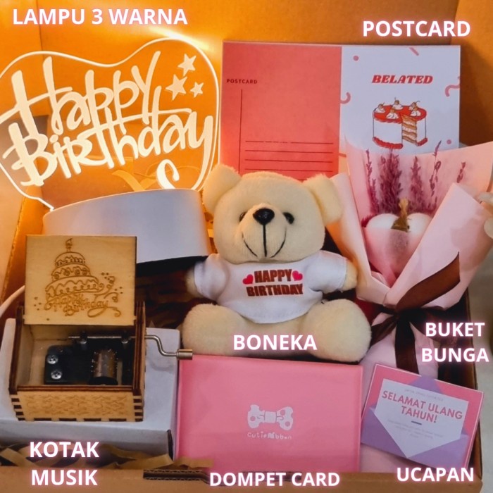 

(COD) Kado Hampers Lampu Kotak Musik Ultah / Anniversary - SpecialHbdMusik