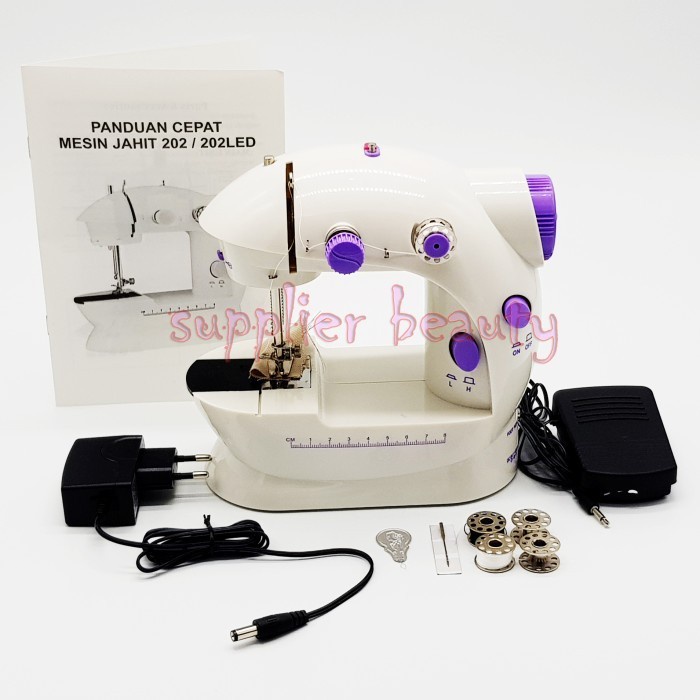 Mesin Jahit Mesin Jahit Portable Mini Sm202A / Fhsm202 - Free Buble Wraping