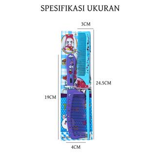 SISIR RAMBUT ANAK KARAKTER SET 2PCS  SISIR RAMBUT KARAKTER / SISIR RAMBUT FANCY / SISIR RAMBUT SET 2 IN 1