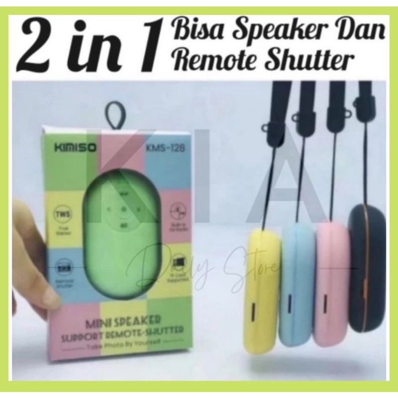 KMS-128 Mini Speaker Bluetooth KIMISO Support Remote Shutter TF Card