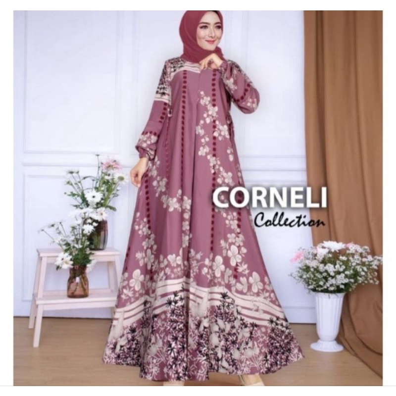 gamis rianti ready sampi jumbo/gratis ciput