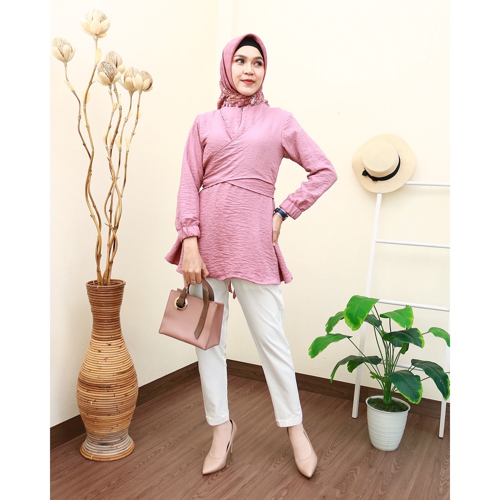 LIRA Blouse  - Pakaian Wanita Terbaru by Hijab Mamah icis