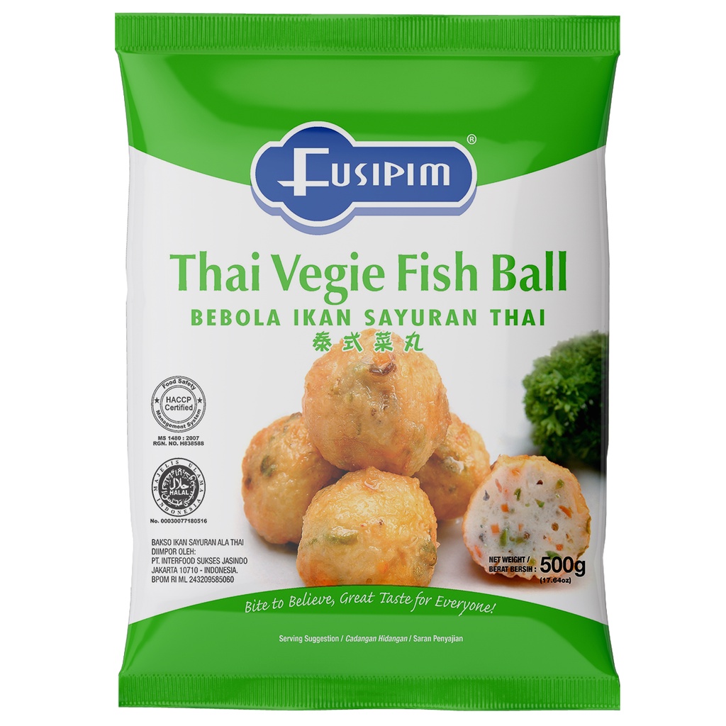 Baso/Bakso Ikan Sayuran Thailand 400 gr Fusipim Thai Vegie Fish Ball 400 gr