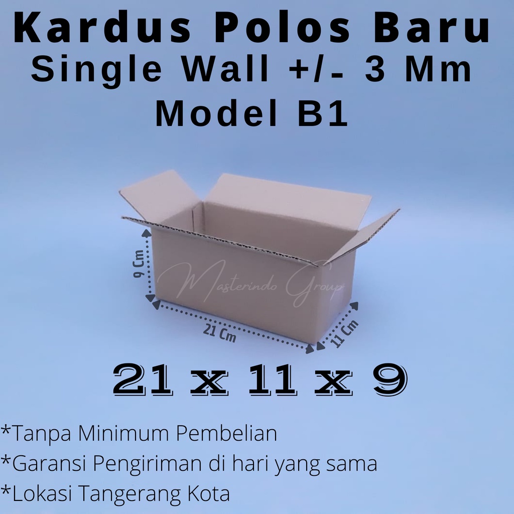 

Kardus Polos 21x11x9 Cm