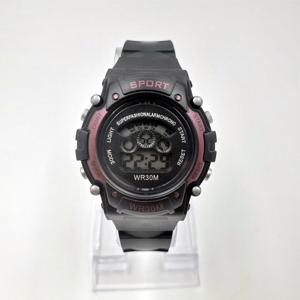 JAM Tangan PRIA Water Resist STRAP RUbber Import Water poof WATCH analog sport MEN M50 M49 M06