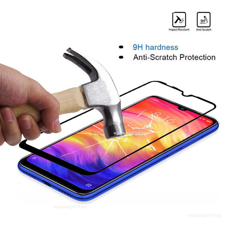 2x Pelindung Layar Tempered Glass Untuk Xiaomi Redmi Note 9 9S 8 7 Pro note9 4G 5G