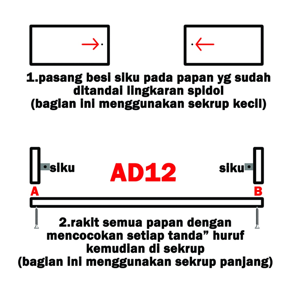 rak ambalan dinding minimalis 2 fungsi AD12 / hiasan dekorasi dinding