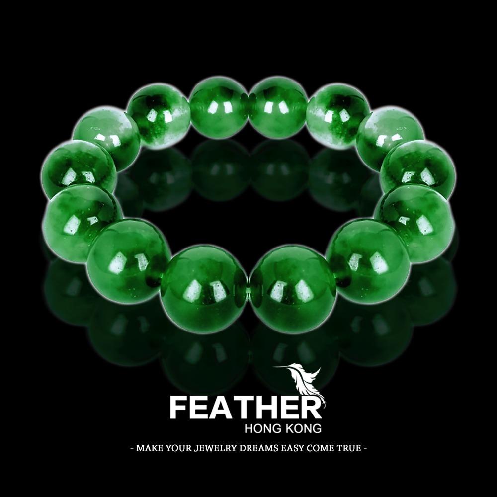FEATHER HONGKONG - ( ADA PILIHAN BEAD ) - GELANG GIOK - Gelang Bangle Couple Wanita Bracelet Beads P