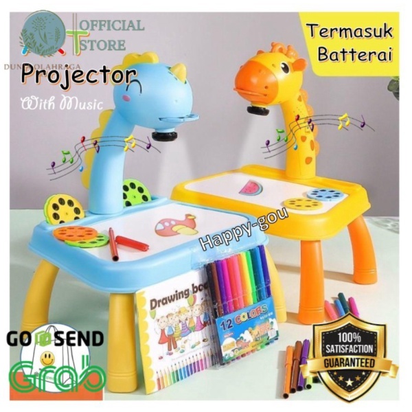 

Dijual Mainan Montessori Jerapah Meja Gambar Belajar Anak Proyektor Edukasi D - Jerapah Kuning Limited