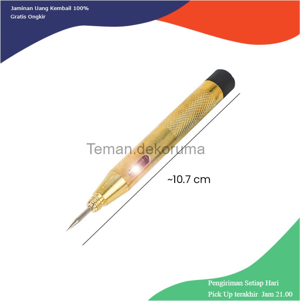 TD - PR2 RHCARTOOL Test Pen Deteksi Arus Listrik Spark DC 6 V - 24 V - ET610