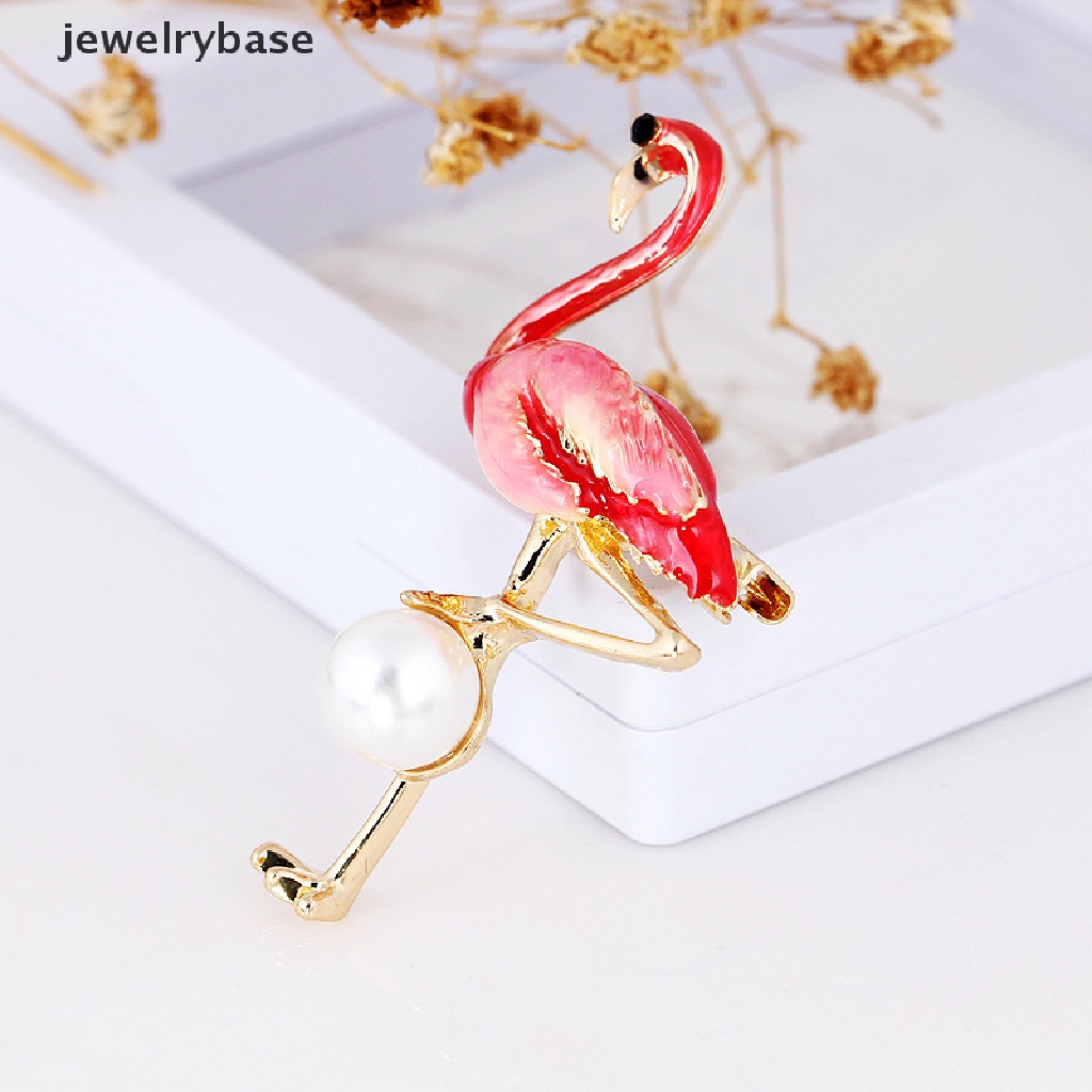 Bros Pin Enamel Bentuk Flamingo Untuk Pria Dan Wanita