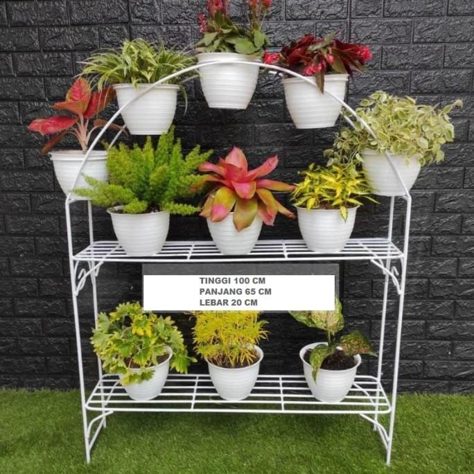 rak pot bunga besi/ rak pot tanaman
