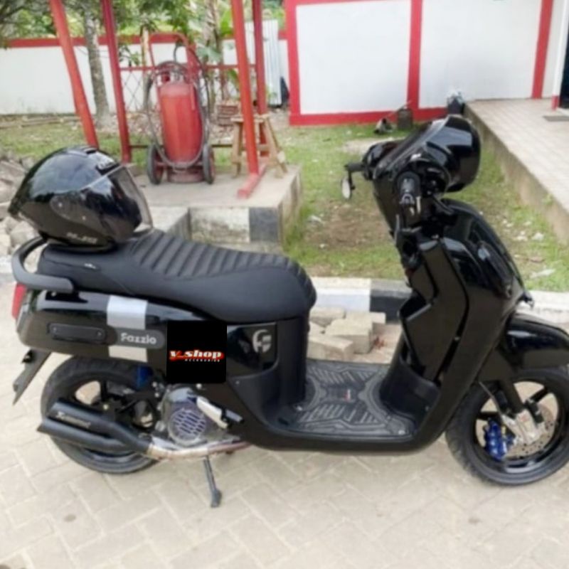 Cover Jok Motor Fazzio Model Vespa Retro MBtech Caferacer