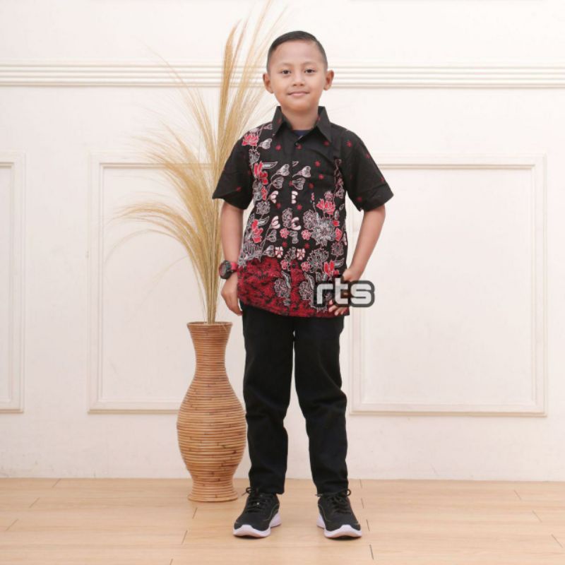 KEMEJA BATIK ANAK COWOK / BAJU BATIK ANAK COWOK / BATIK ANAK LAKI LAKI Umur 1-12 Tahun Terbaru MIRA 