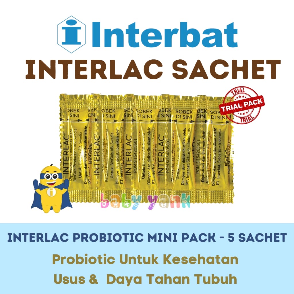 ♥BabyYank♥ Interlac Probiotik Bubuk Mini Pack - 5 Sachet
