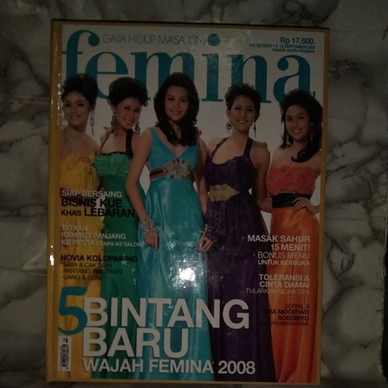 bundel MAJALAH FEMINA (September 2008)