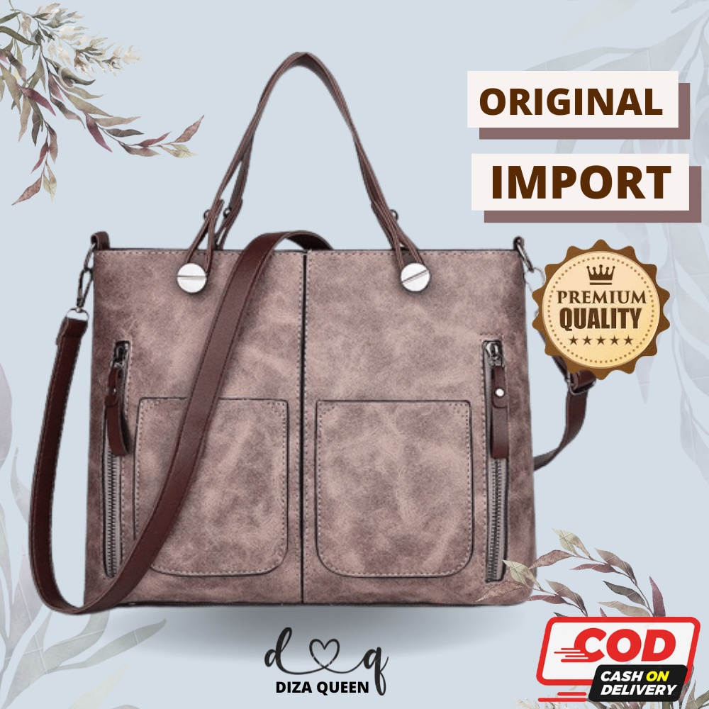 DQ633 Tote Bag Wanita Import Handbag TF7154 BQ2494 LT1656 Tas Tangan Tas Fashion