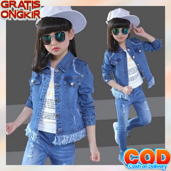 Jaket Jins Anak Perempuan Jaket Anak Cewek Murah Jaket Anak Perempuan Terbaru Jacket Jins Anak Cewek