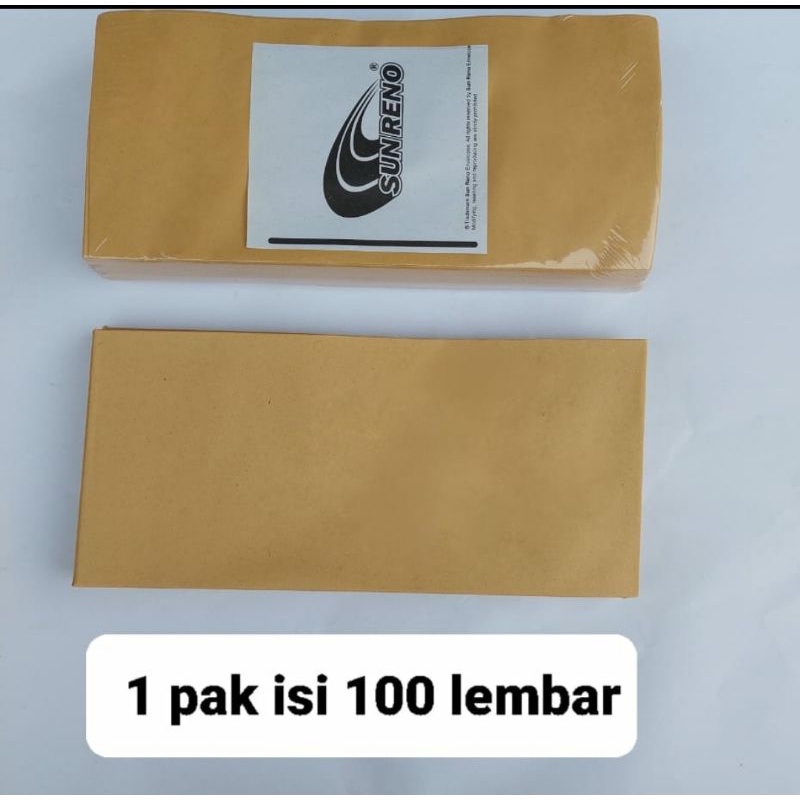 

Amplop Coklat ukuran Kabinet 11 cm x 24 cm no seal [100 lembar]