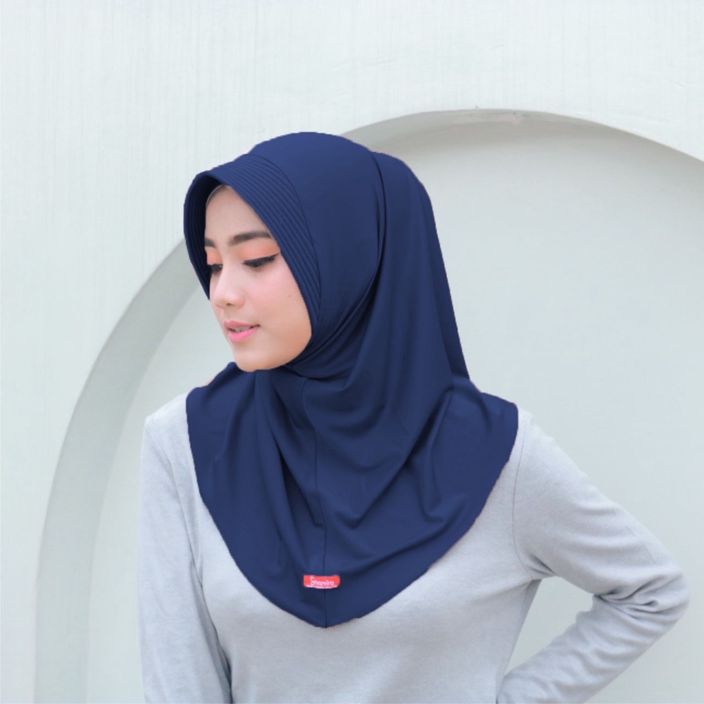 [ shp ] bergo sport harga paket isi 3 grosir hamidah hijab instan viral 2022