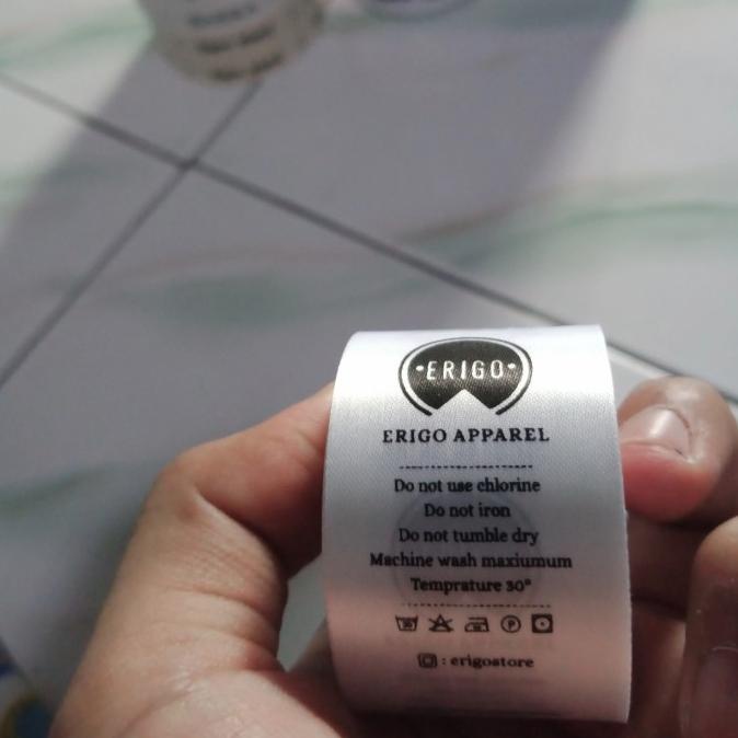 

OBRAL LABEL BAJU SATIN PREMIUM 3-4 CM