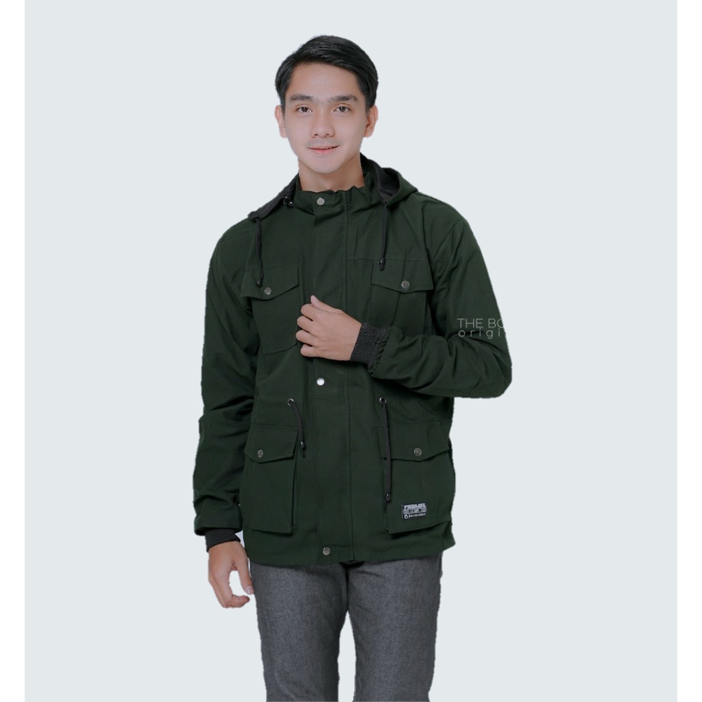 [ BAYAR DI TEMPAT ] Jaket Parka Pria unisex Cavas Premium Dikies bisa COD