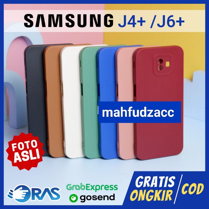 SOFTCASE MACARON SAMSUNG J4 PLUS/J6 PLUS CASE PELINDUNG CAMERA