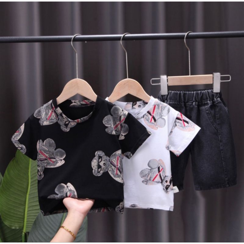 Promo cod setelan anak laki laki motif style usia 1-5 tahun baju anak pakaian anak setelan anak