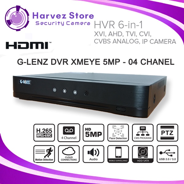 GLENZ DVR XMEYE 04 CHANEL ( 5MP ) GLENZ GFDS-88504 - APPLIKASI XMEYE